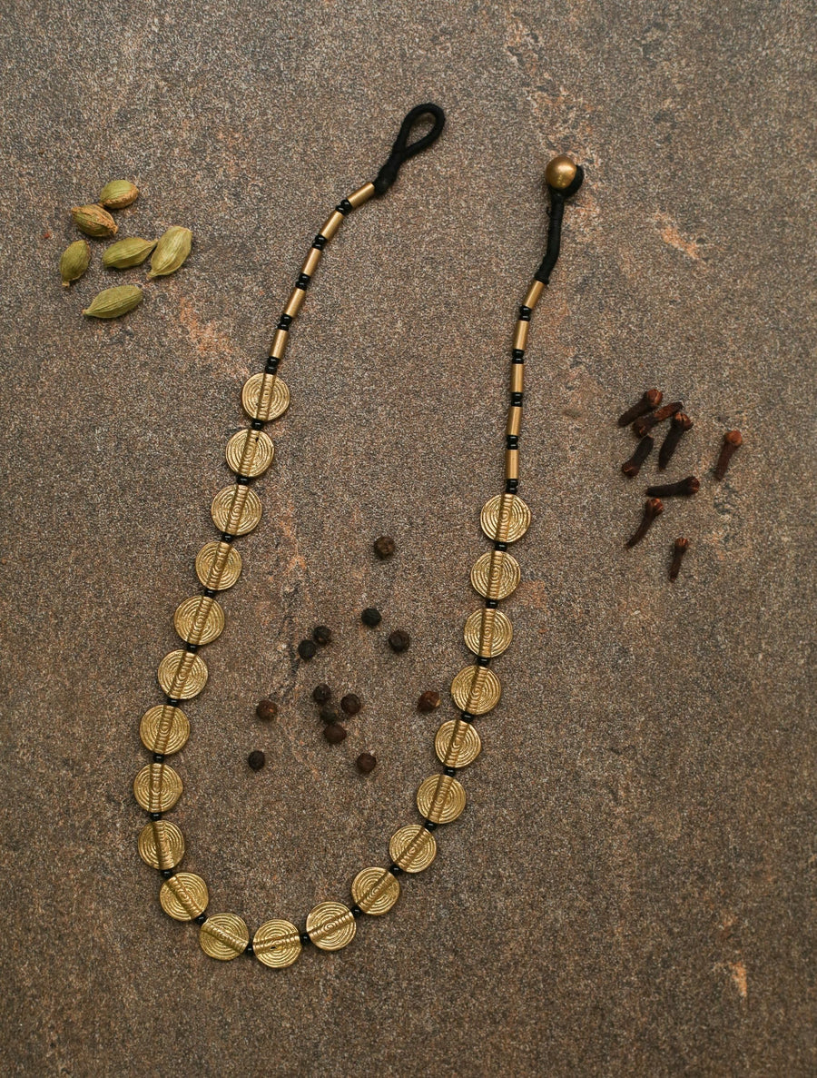 'Aakar' Tribal Brass Necklace