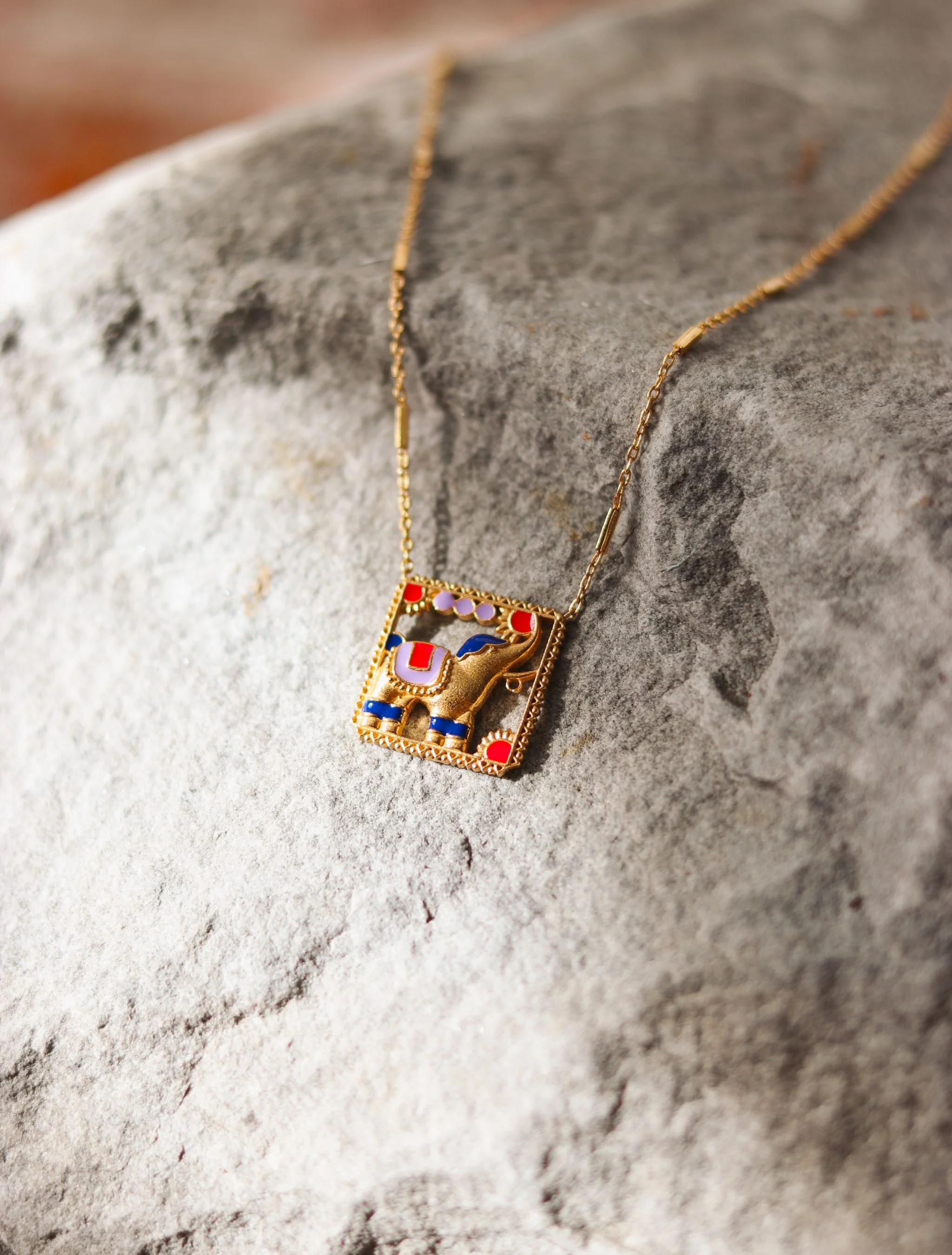 Indah 22kt Gold Plated Brass Pendant
