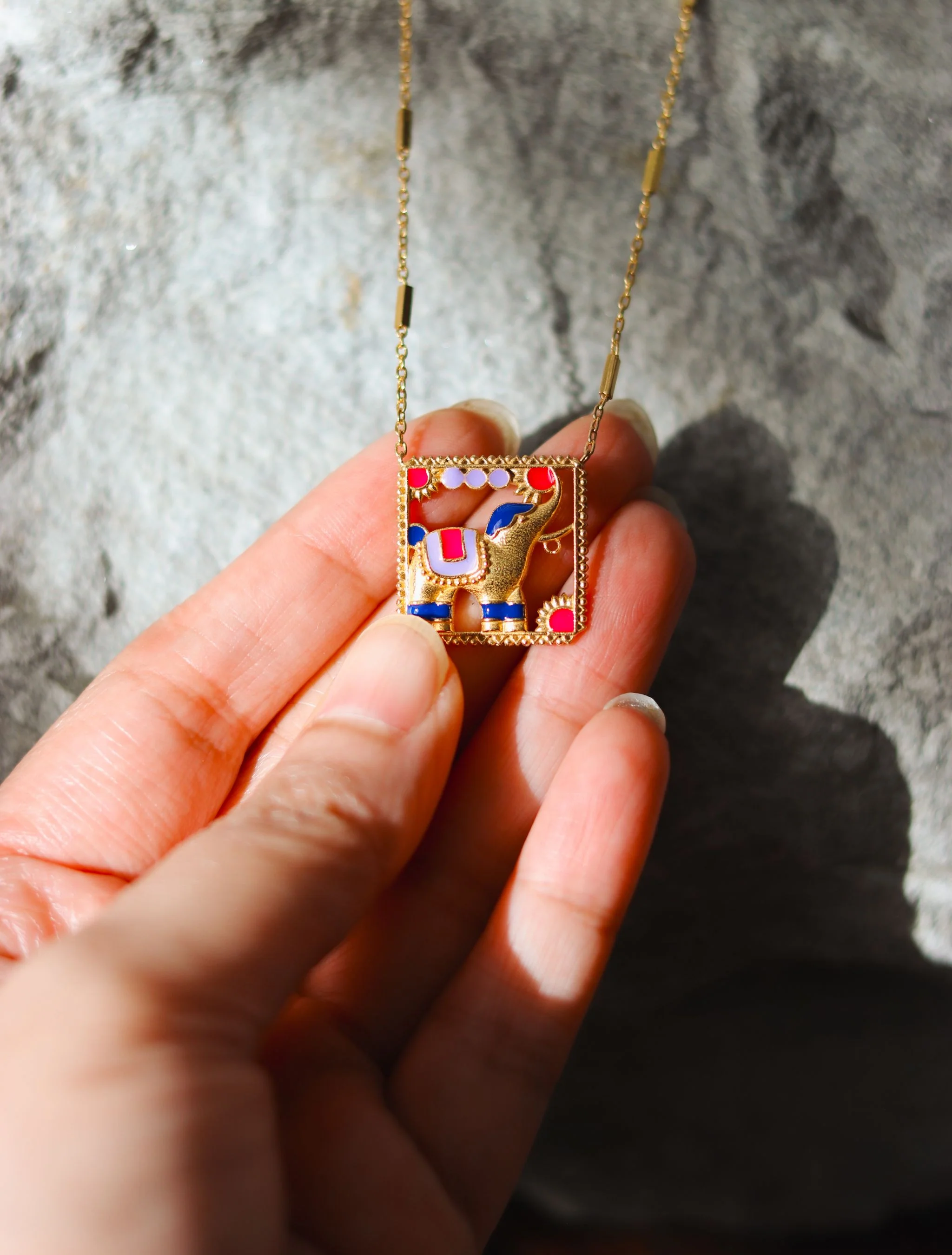 Indah 22kt Gold Plated Brass Pendant