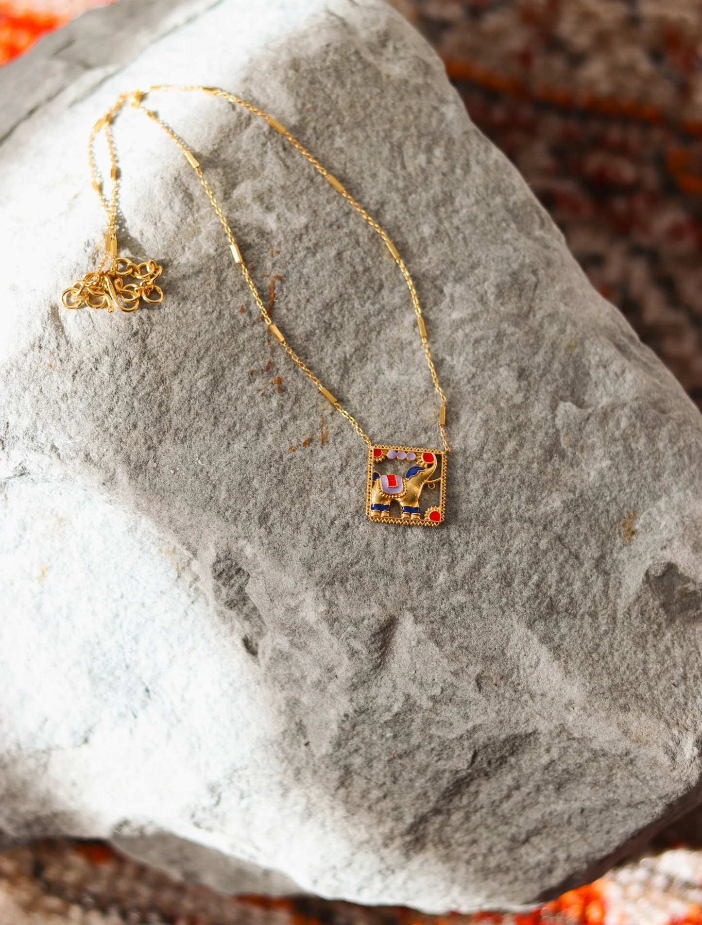 Indah 22kt Gold Plated Brass Pendant