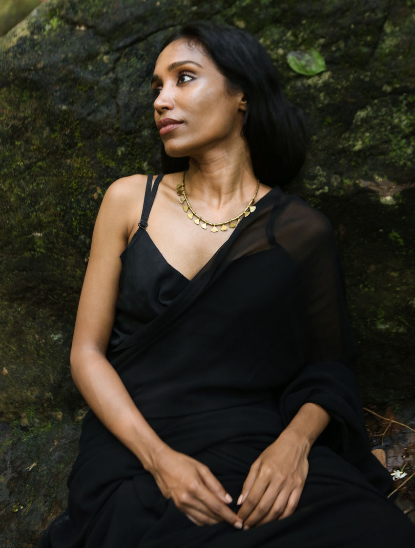 'Miraya' Tribal Brass Choker Necklace