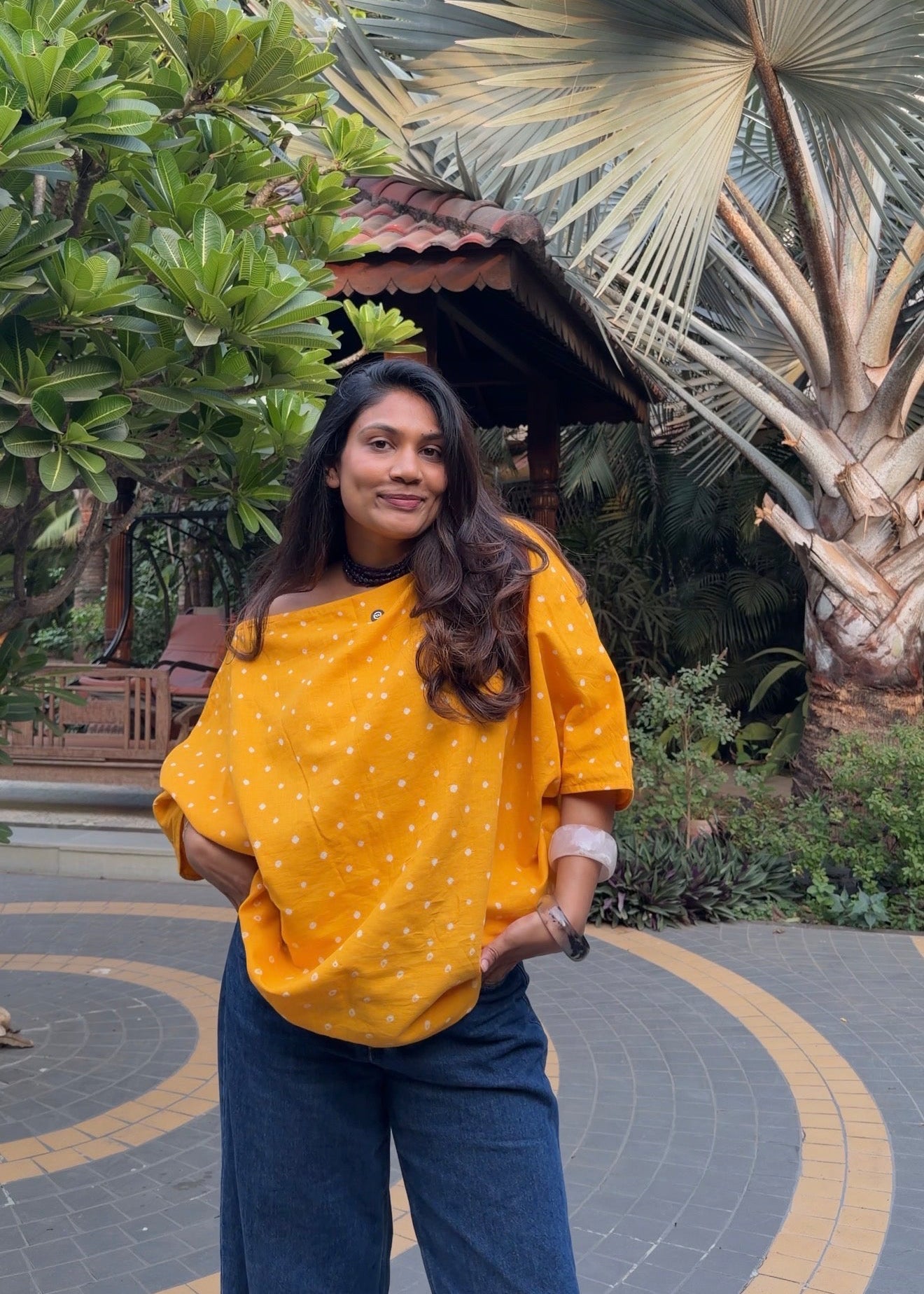 Bandhani Off Shoulder Tops