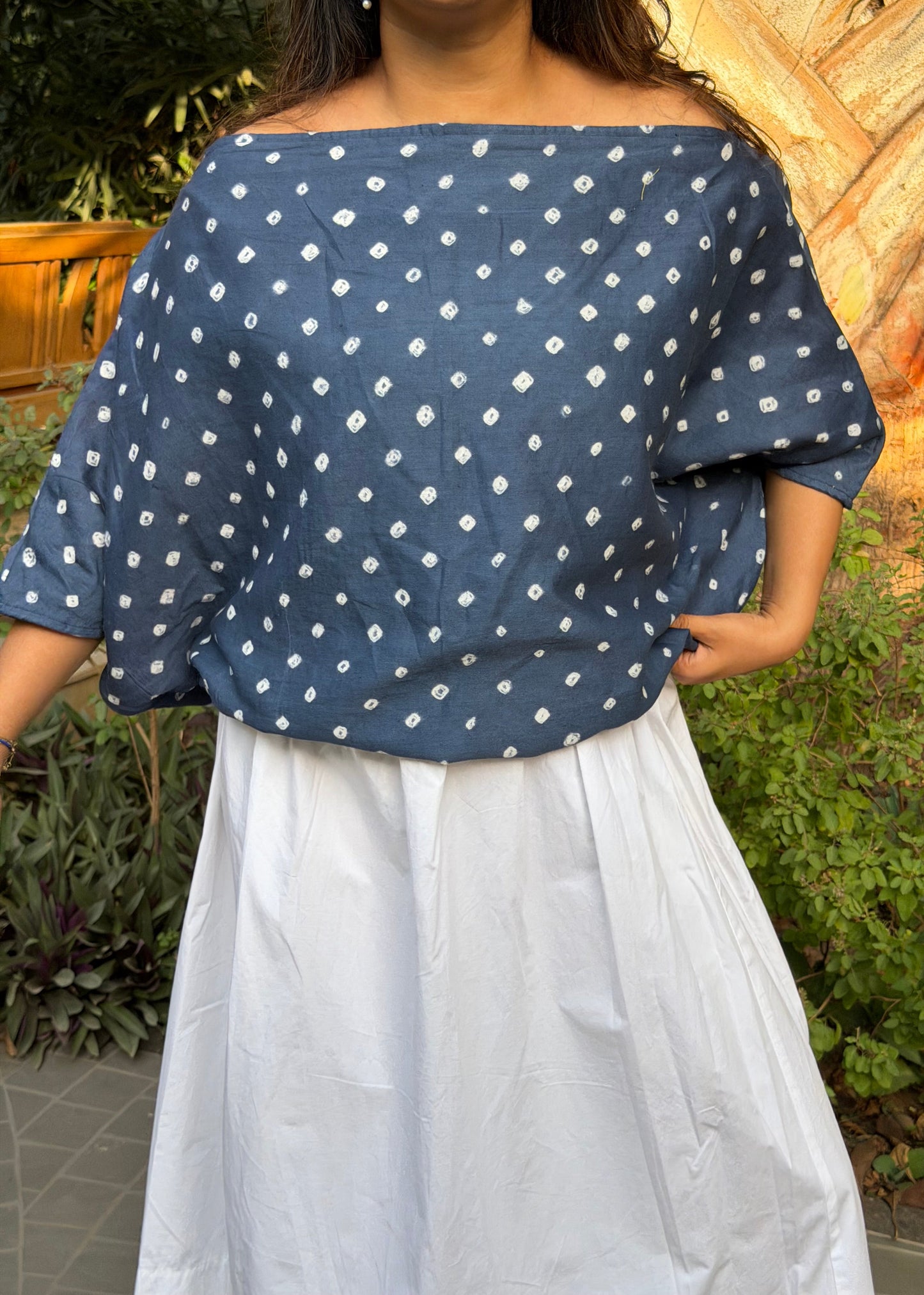 Bandhani Off Shoulder Tops