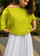 Bandhani Off Shoulder Tops