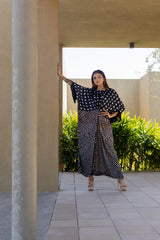 Black Fringe Kaftan