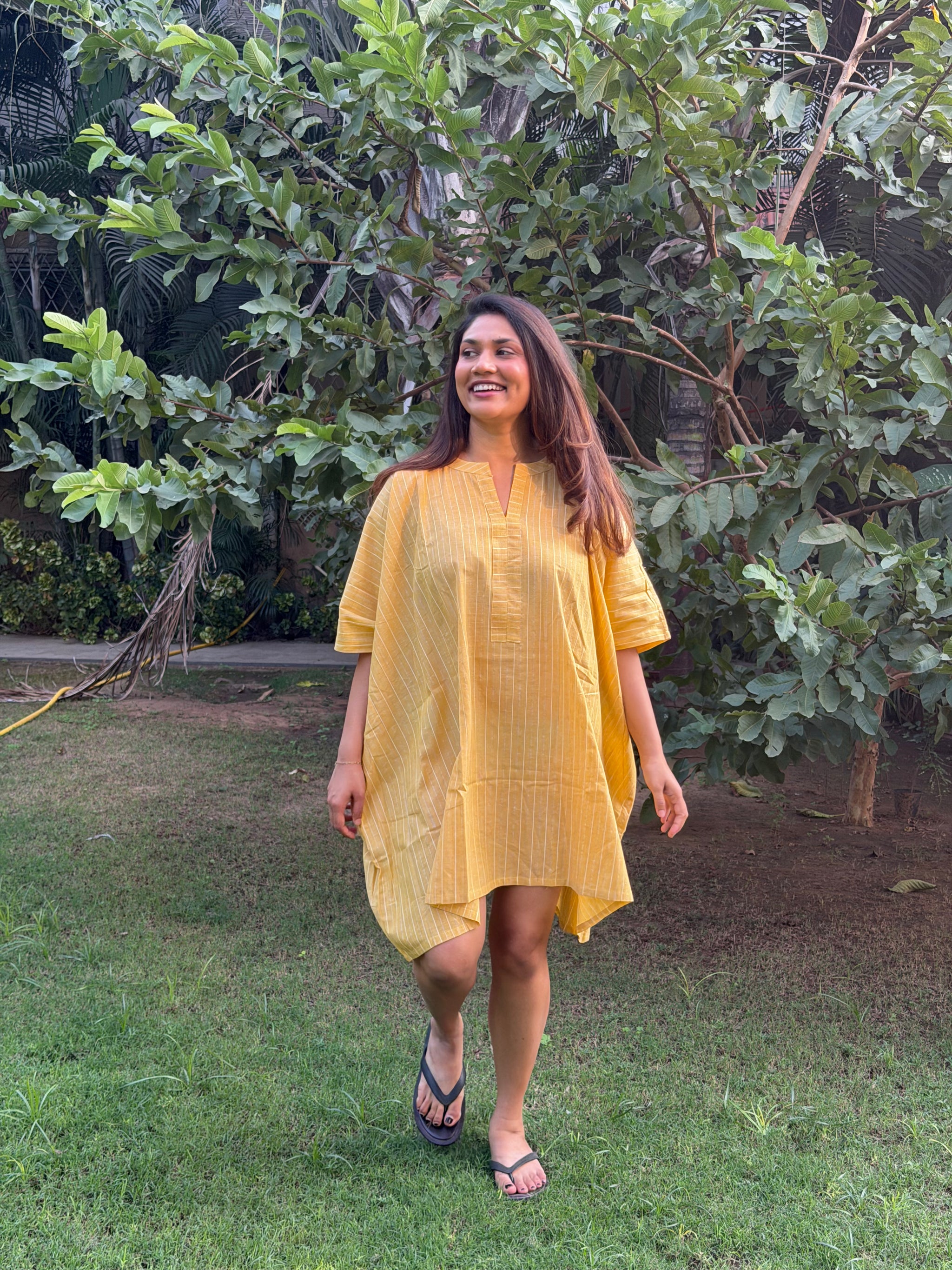 Haldi Zari Kaftan