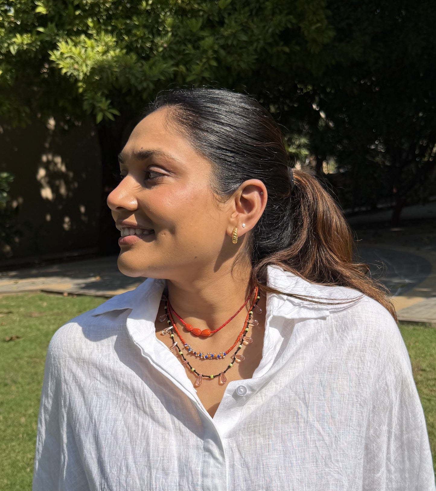 Silver Ghughri Necklace