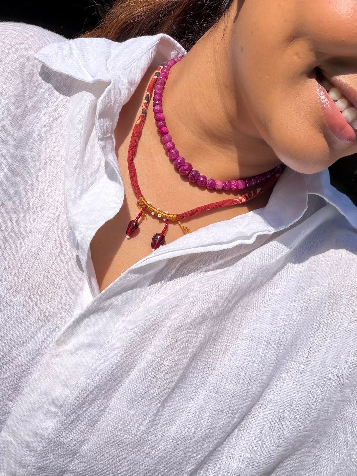 Gamthi Fabric Necklace