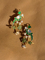 Green Peacock Cuffs