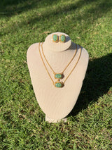 Sage Green Pendant Set