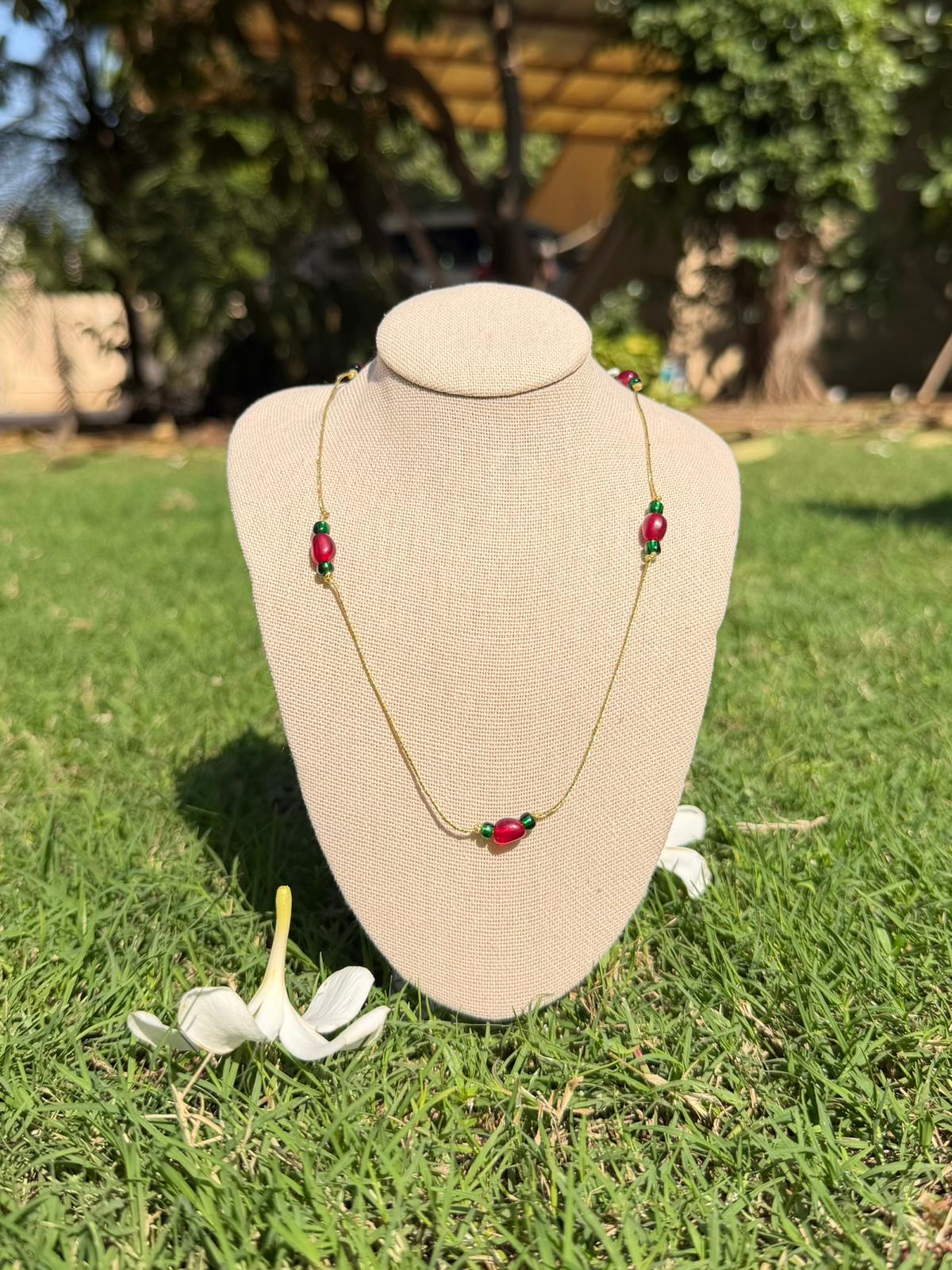 Gold String Necklace